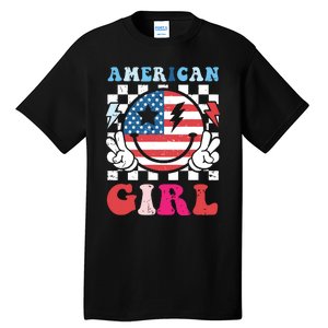 American Girl Teens 4th Of July Patriotic Tall T-Shirt