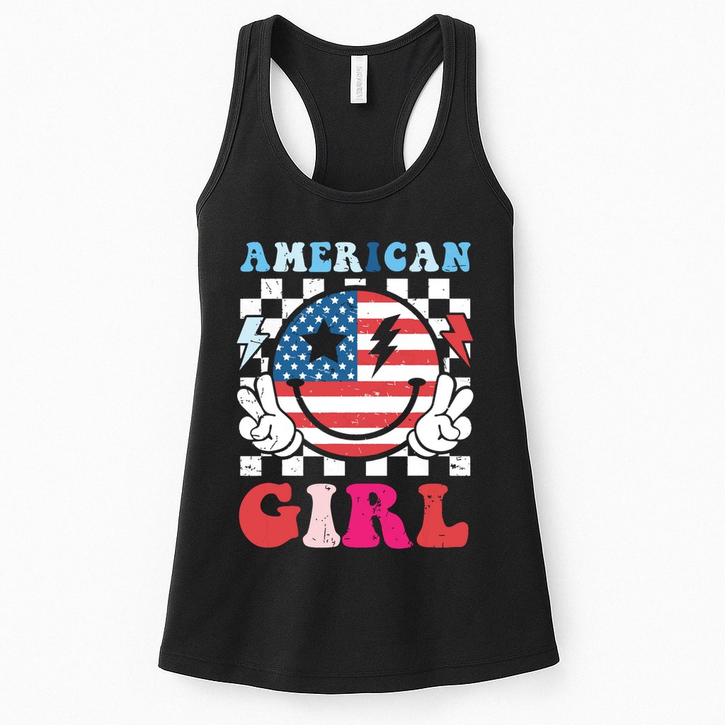 American Girl Teens 4th Of July Patriotic Womens Tank Top