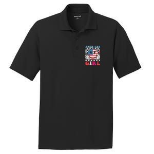 American Girl Teens 4th Of July Patriotic PosiCharge RacerMesh Polo