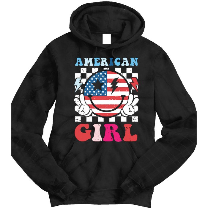 American Girl Teens 4th Of July Patriotic Tie Dye Hoodie