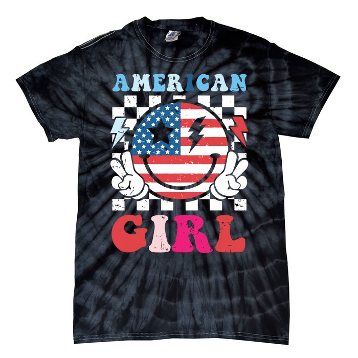 American Girl Teens 4th Of July Patriotic Tie-Dye T-Shirt