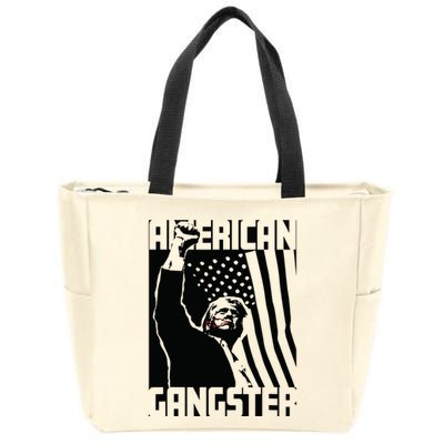 American Gangster Trump Artwork Zip Tote Bag