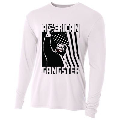American Gangster Trump Artwork Cooling Performance Long Sleeve Crew