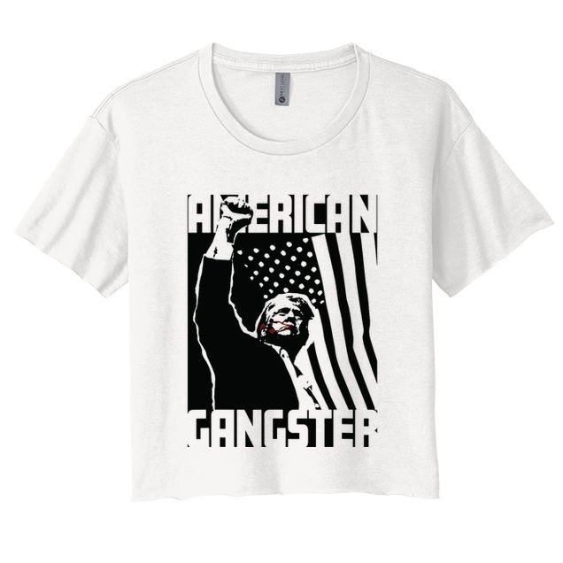 American Gangster Trump Artwork Crop Top