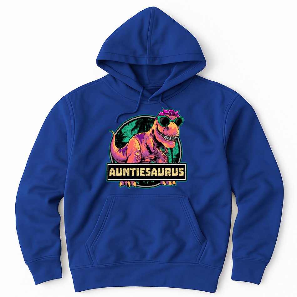 Auntiesaurus Gift T Rex Auntie Saurus Dinosaur Aunt Great Gift Hoodie