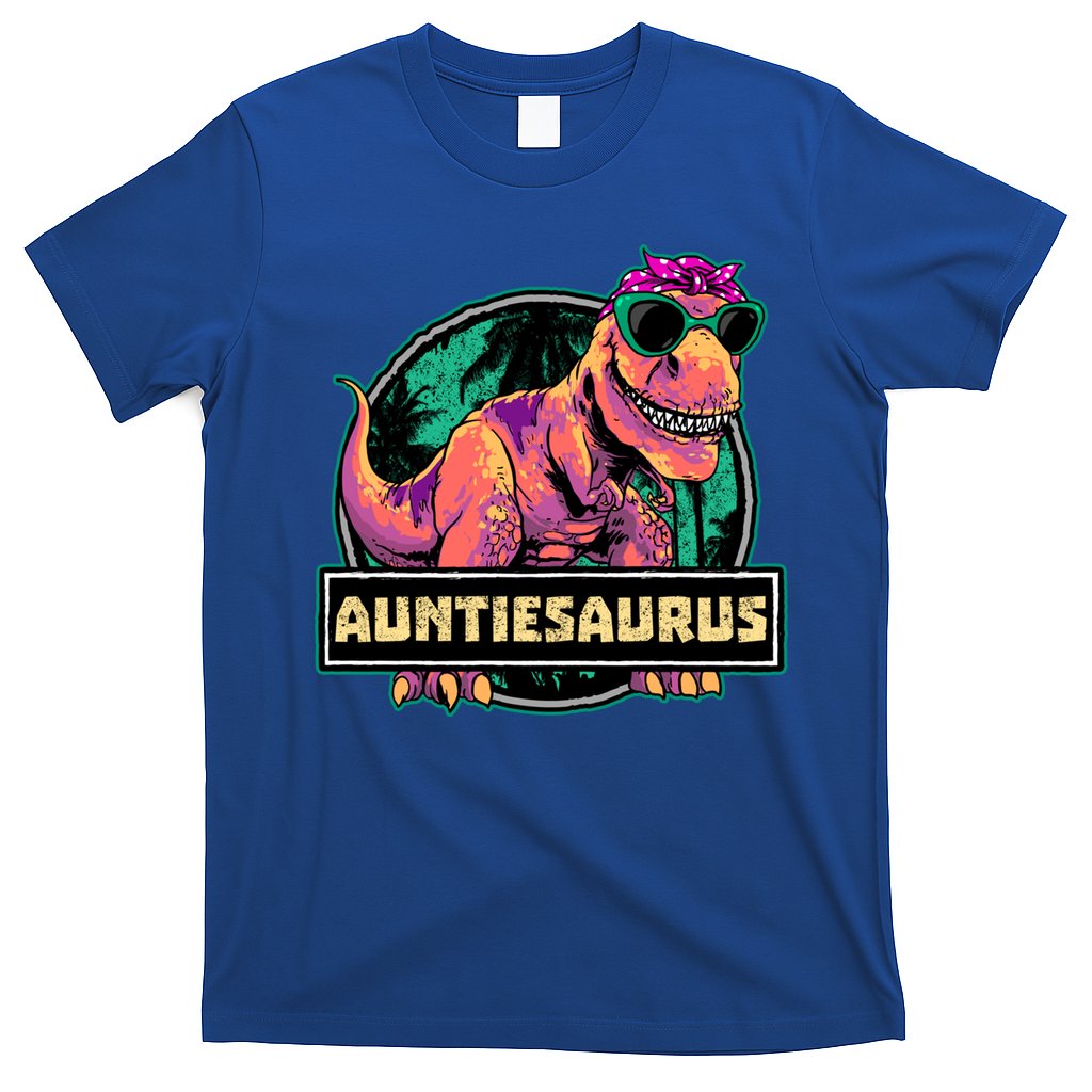 Auntiesaurus Gift T Rex Auntie Saurus Dinosaur Aunt Great Gift T-Shirt