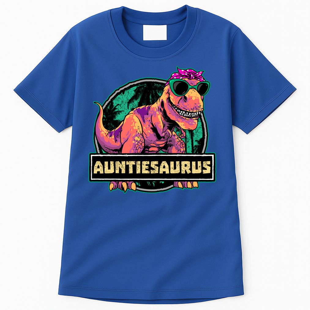 Auntiesaurus Gift T Rex Auntie Saurus Dinosaur Aunt Great Gift Tall T-Shirt