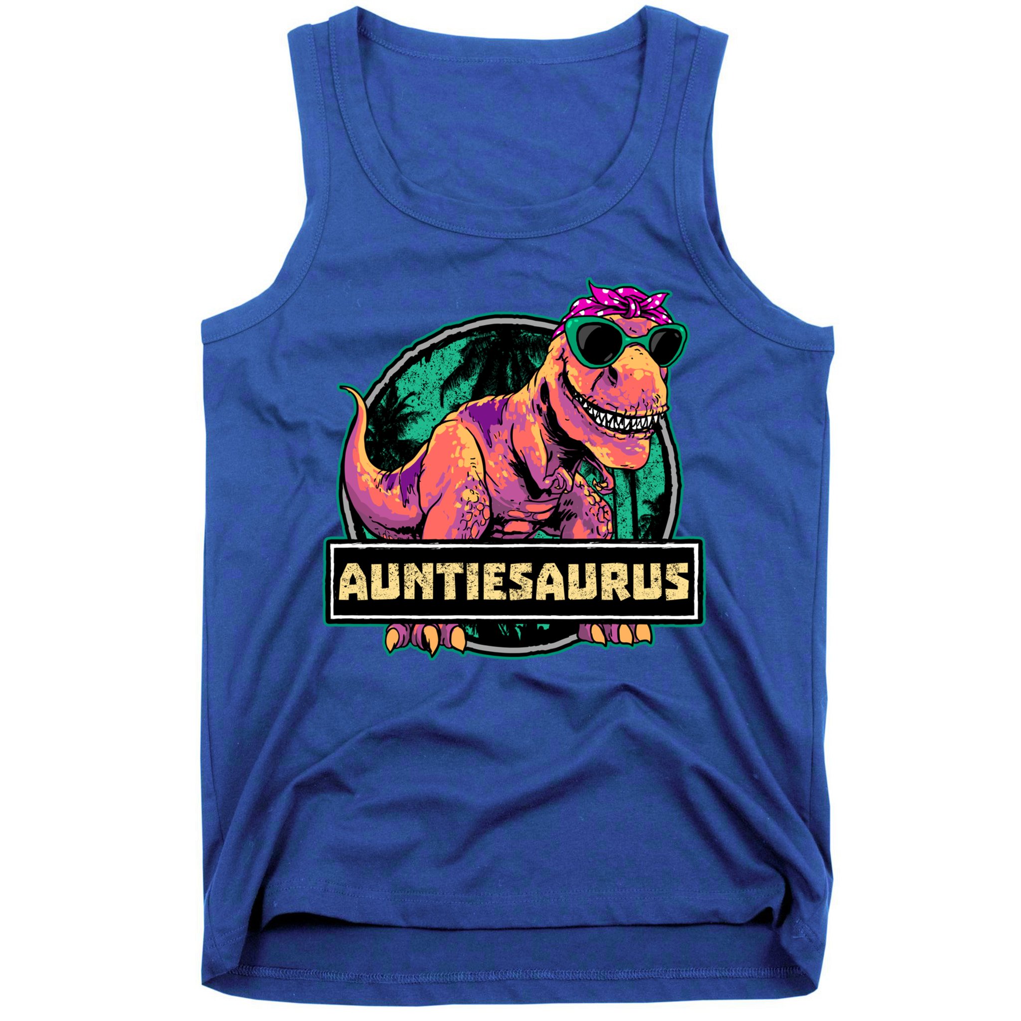 Auntiesaurus Gift T Rex Auntie Saurus Dinosaur Aunt Great Gift Tank Top