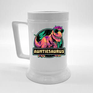 Auntiesaurus Gift T Rex Auntie Saurus Dinosaur Aunt Great Gift Beer Stein