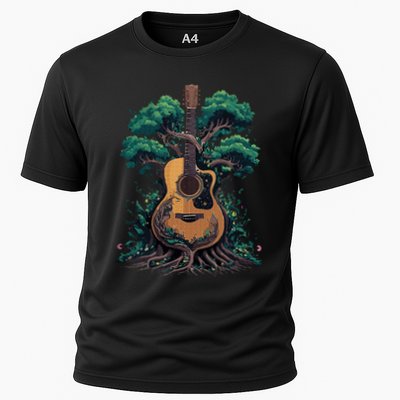Acoustic Guitar Tree Musician Guitarist Performance Shirt