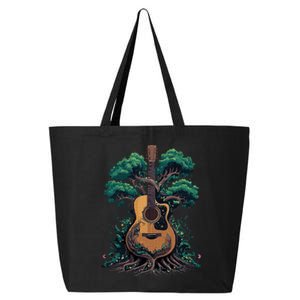 Acoustic Guitar Tree Musician Guitarist 25L Jumbo Tote