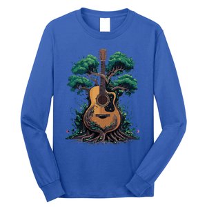 Acoustic Guitar Tree Musician Guitarist Long Sleeve Shirt