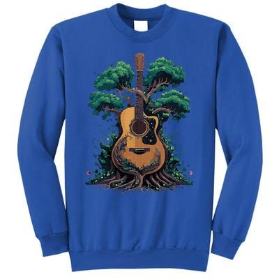 Acoustic Guitar Tree Musician Guitarist Sweatshirt