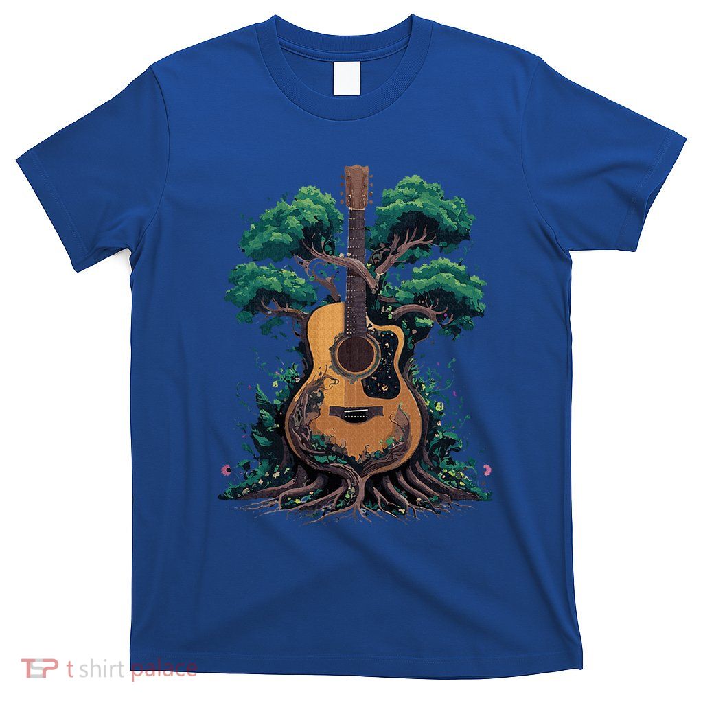 Acoustic Guitar Tree Musician Guitarist T-Shirt