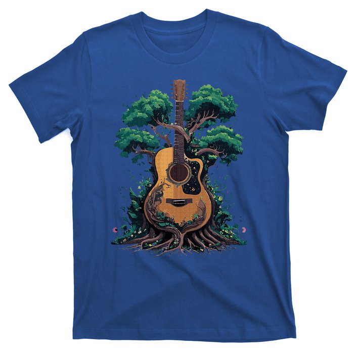 Acoustic Guitar Tree Musician Guitarist T-Shirt