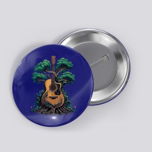 Acoustic Guitar Tree Musician Guitarist Button