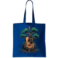 Acoustic Guitar Tree Musician Guitarist Tote Bag