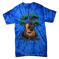 Acoustic Guitar Tree Musician Guitarist Tie-Dye T-Shirt