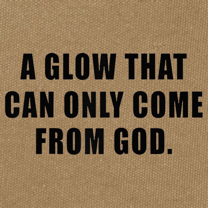A Glow That Can Only Come From God Christian Cotton Canvas Backpack
