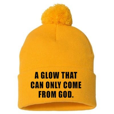 A Glow That Can Only Come From God Christian Pom Pom 12in Knit Beanie