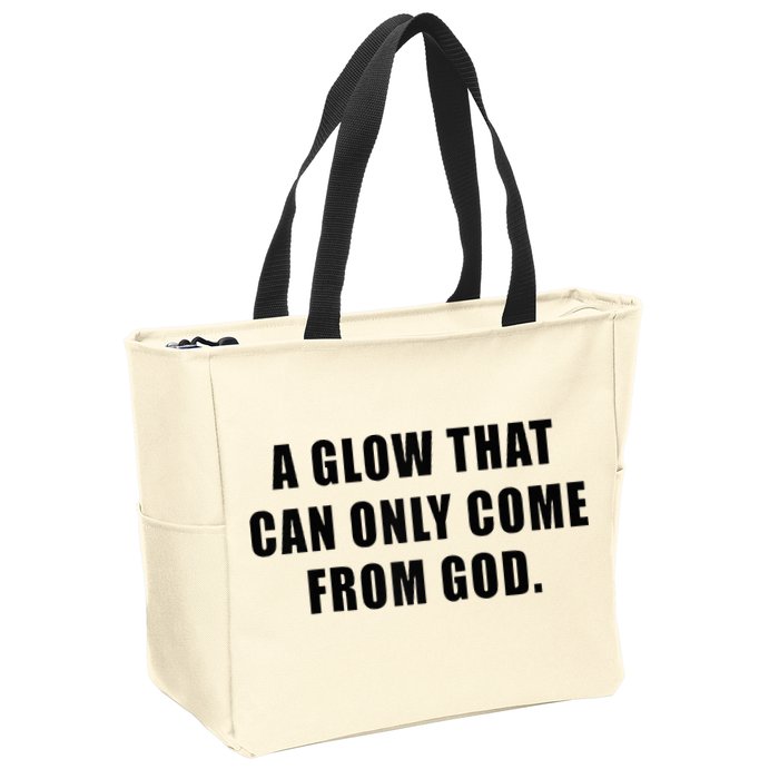 A Glow That Can Only Come From God Christian Zip Tote Bag