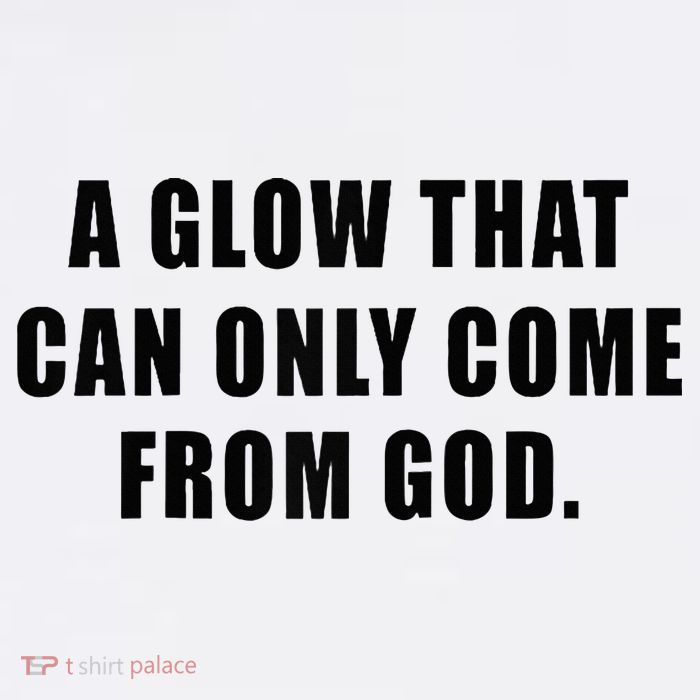 A Glow That Can Only Come From God Christian Apron