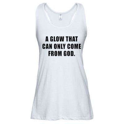 A Glow That Can Only Come From God Christian Ladies Essential Flowy Tank