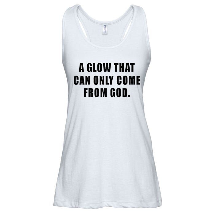 A Glow That Can Only Come From God Christian Ladies Essential Flowy Tank