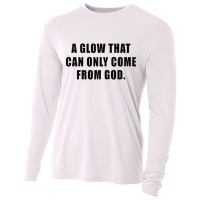 A Glow That Can Only Come From God Christian Cooling Performance Long Sleeve Crew
