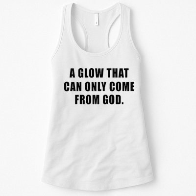 A Glow That Can Only Come From God Christian Womens Tank Top