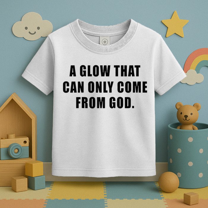 A Glow That Can Only Come From God Christian Toddler T-Shirt
