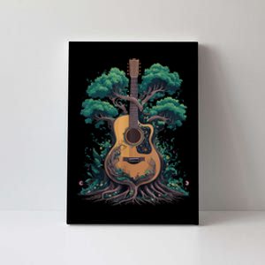 Acoustic Guitar Tree Musician Guitarist Canvas