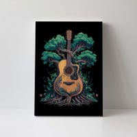 Acoustic Guitar Tree Musician Guitarist Canvas