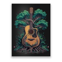 Acoustic Guitar Tree Musician Guitarist Poster