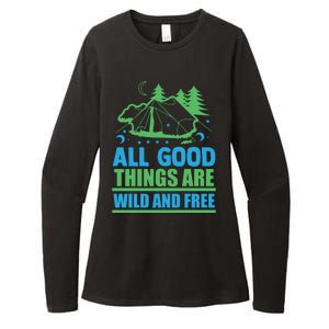 All Good Things Are Wild And Free Womens CVC Long Sleeve Shirt