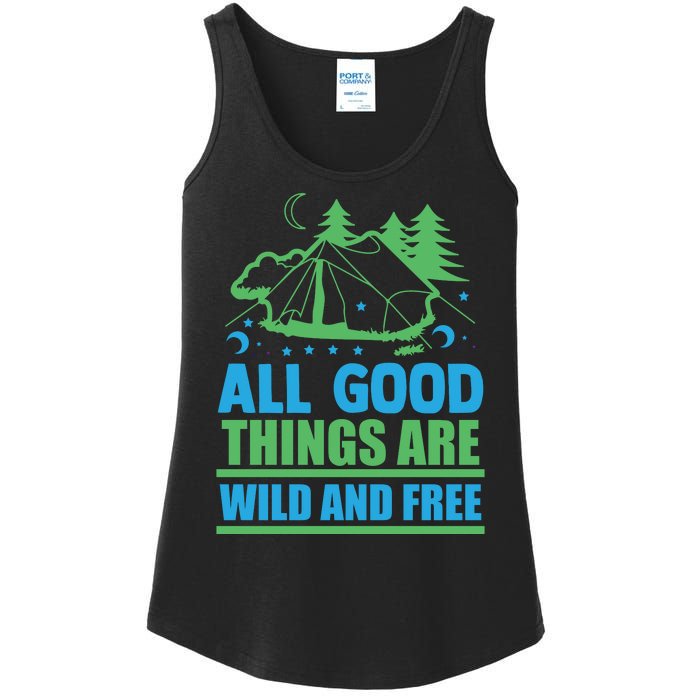 All Good Things Are Wild And Free Ladies Essential Tank