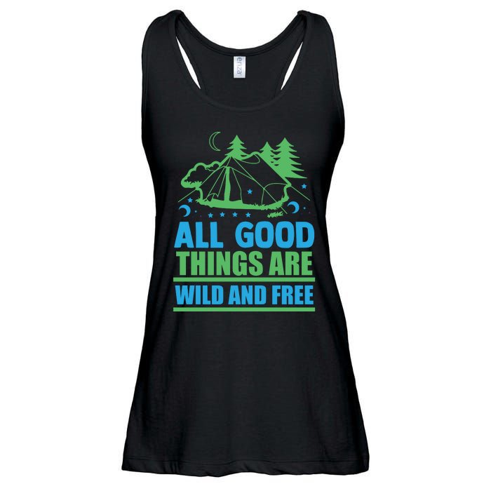 All Good Things Are Wild And Free Ladies Essential Flowy Tank