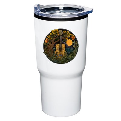 Acoustic Guitar Tree Guitarist Landscape Nature Tumbler