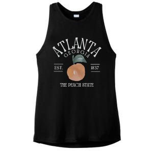 Atlanta Georgia The Peach State Ladies PosiCharge Tri-Blend Wicking Tank