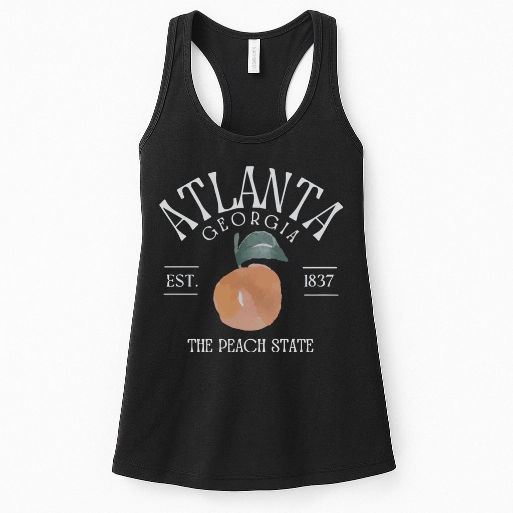 Atlanta Georgia The Peach State Womens Tank Top