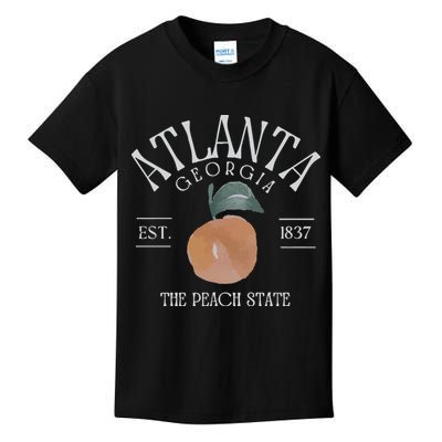 Atlanta Georgia The Peach State Kids T-Shirt