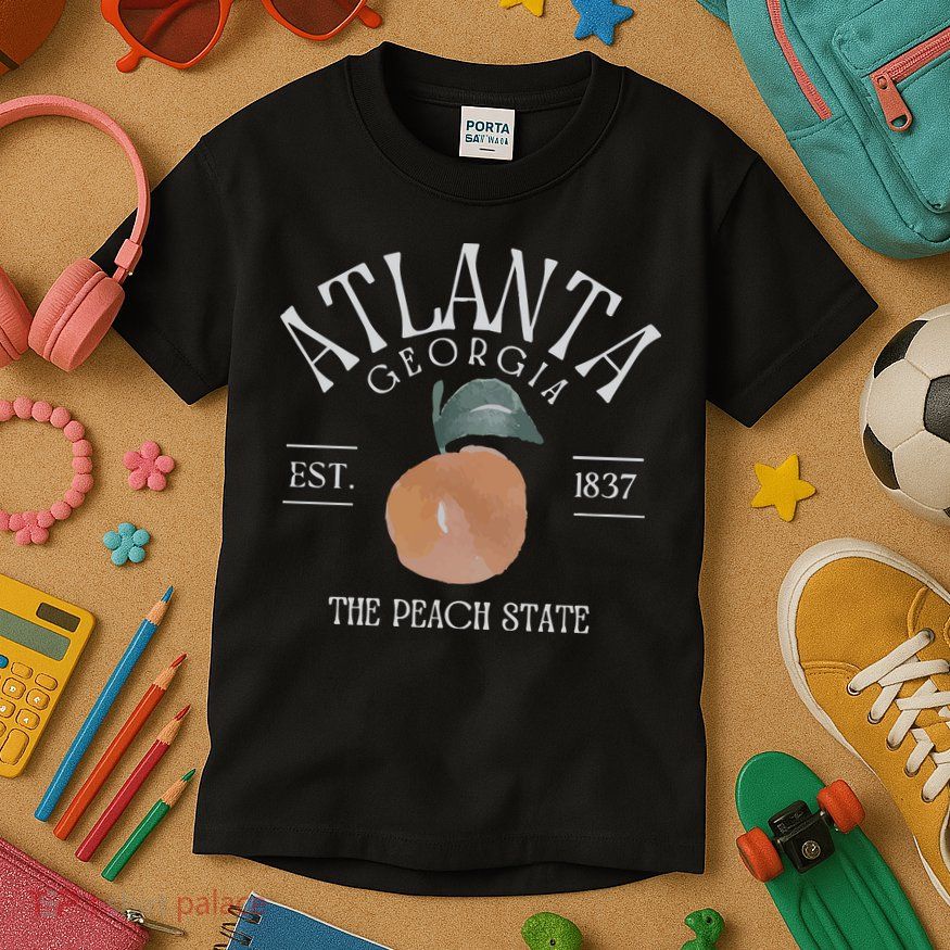Atlanta Georgia The Peach State Kids T-Shirt