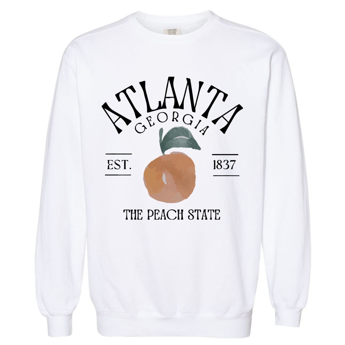 Atlanta Georgia The Peach State Garment-Dyed Sweatshirt
