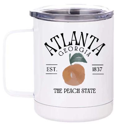 Atlanta Georgia The Peach State 12 oz Stainless Steel Tumbler Cup