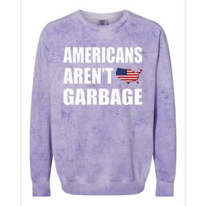 ArenT Garbage Trump Colorblast Crewneck Sweatshirt