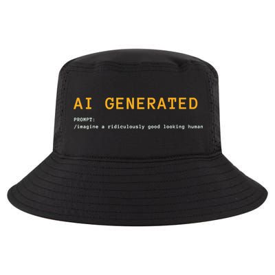 AI Generated Tee Premium Cool Comfort Performance Bucket Hat