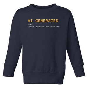 AI Generated Tee Premium Toddler Sweatshirt