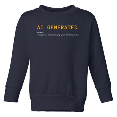 AI Generated Tee Premium Toddler Sweatshirt