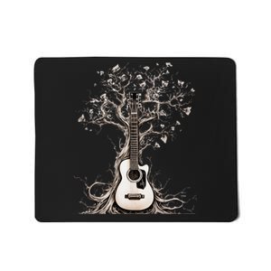 Acoustic Guitar Tree Of Life Nature Of Music Guitarist Mousepad