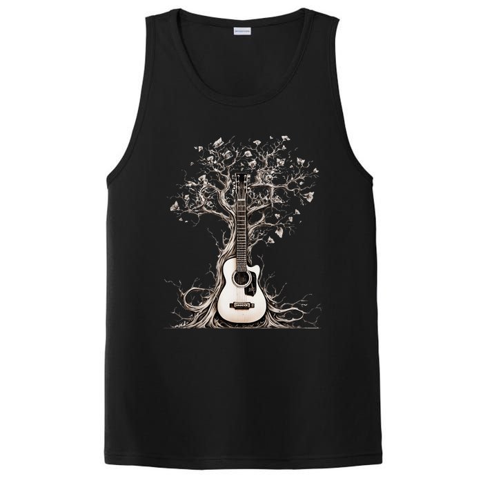 Acoustic Guitar Tree Of Life Nature Of Music Guitarist PosiCharge Competitor Tank